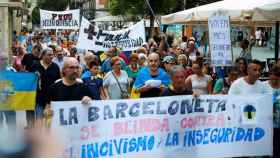 Vecinos de la Barceloneta en una manifestación contra el incivismo y la inseguridad antes de la pandemia / EFE - ARCHIVO