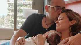Risto Mejide y Laura Escanes tras el nacimiento de su hija Roma / ARCHIVO