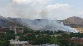 Incendio en la montaña de Collserola / TWITTER