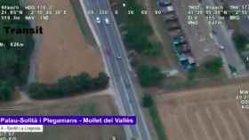 Captura de pantalla del vídeo del motorista temerario / SERVEI CATALÀ DE TRÀNSIT