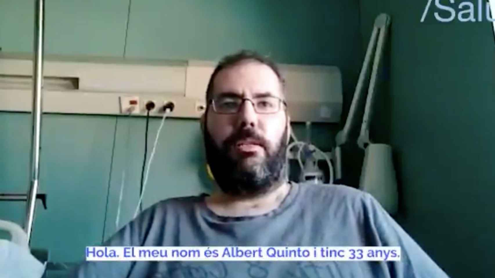 Alberto Quinto en el Hospital Vall d'Hebron / SALUT