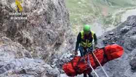 Rescate del montañero de Barcelona muerto en Huesca / GUARDIA CIVIL