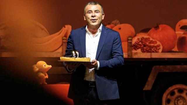 El presentador de Telecinco Jorge Javier Vázquez el en Teatre Tívoli de Barcelona