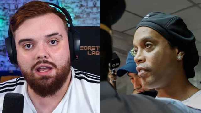 El streamer Ibai Llanos junto a Ronaldinho / ARCHIVO