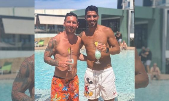 Leo Messi y Luis Suárez, de vacaciones en Ibiza / RRSS