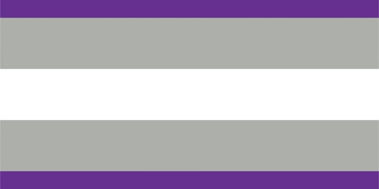Bandera del orgullo graysexual