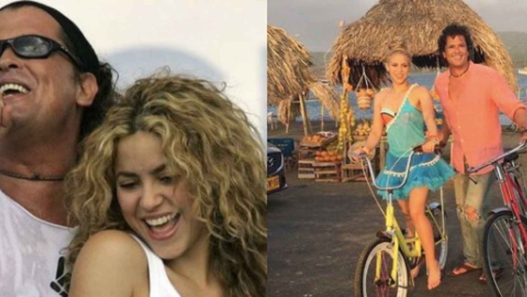 Shakira y Carlos Vives en varias imágenes compartidas por la cantante en su canal de Instagram / SHAKIRA