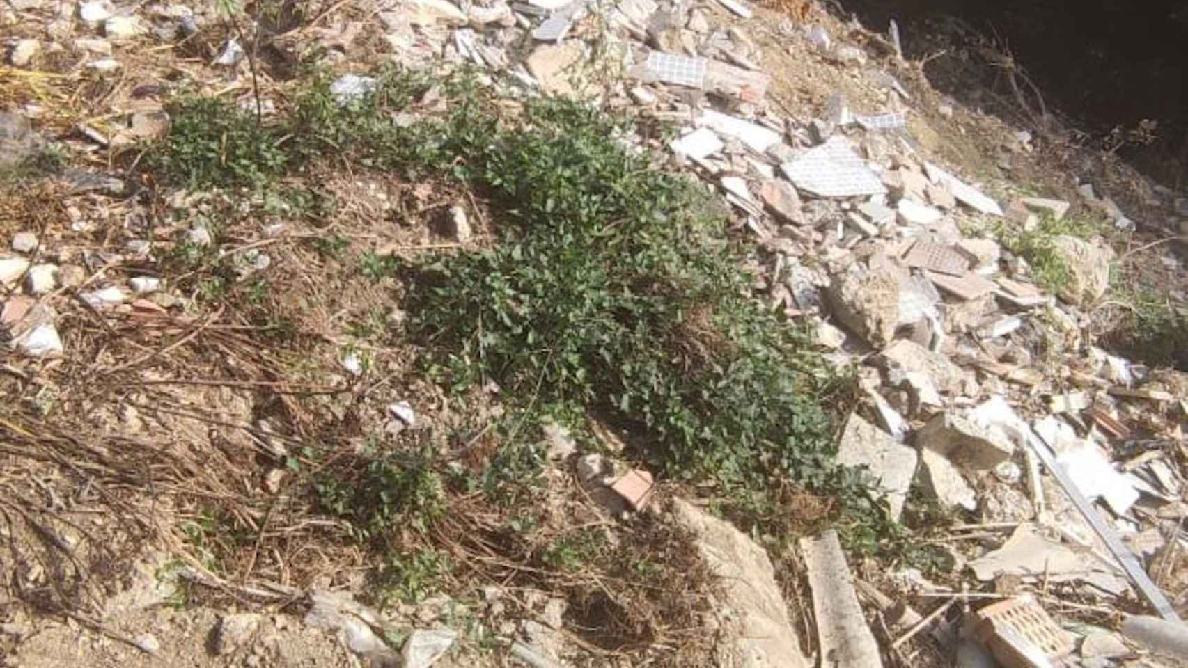 Vertido ilegal de amianto en Sarrià-Sant Gervasi / GUARDIA URBANA