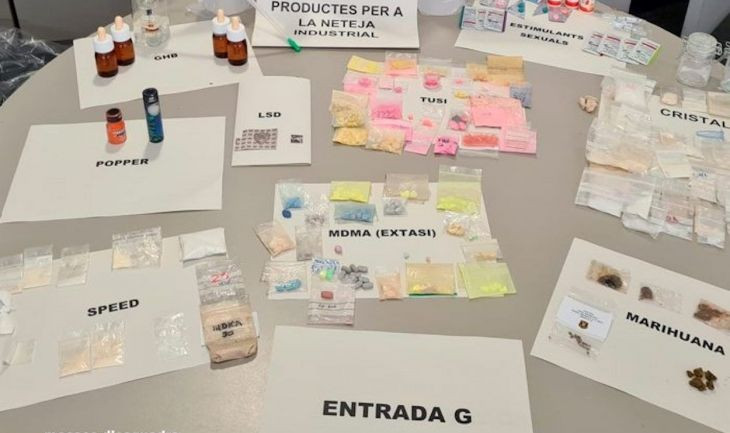 Drogas incautadas por los Mossos d'Esquadra en Barcelona / MOSSOS D'ESQUADRA