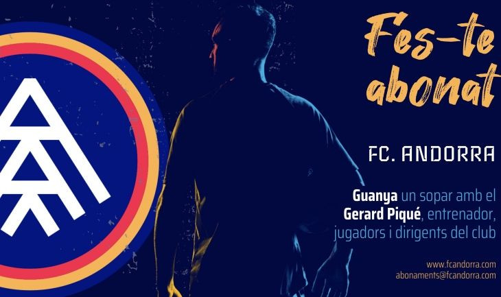 El FC Andorra sortea una cena con Gerard Piqué / REDES SOCIALES