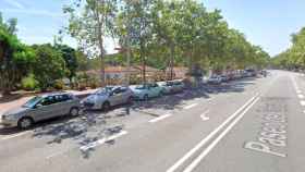 Coches estacionados en Fabra i Puig en la parte que da al barrio de Horta / GOOGLE STREET VIEW