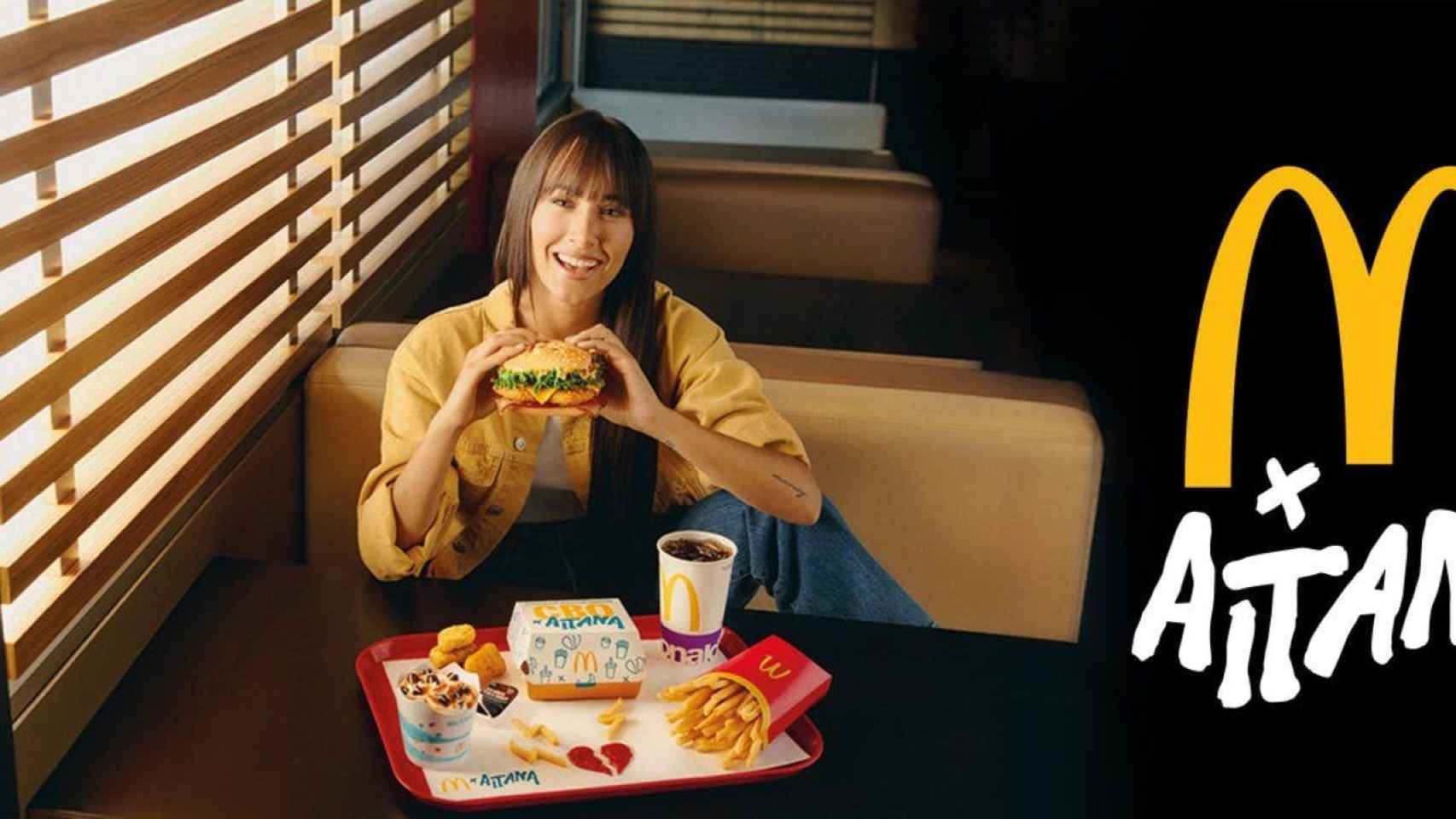 La cantante barcelonesa Aitana promocionando su menú de McDonald's / REDES SOCIALES