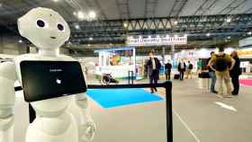 El robot Pepper, en la feria Expoquimia de Barcelona