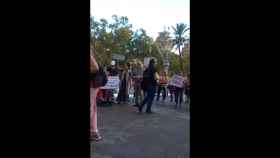 Manifestantes antivacunas se concentran en Arc de Triomf / REDES SOCIALES