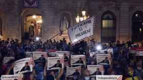 Manifestantes en apoyo a Puigdemont / EUROPA PRESS