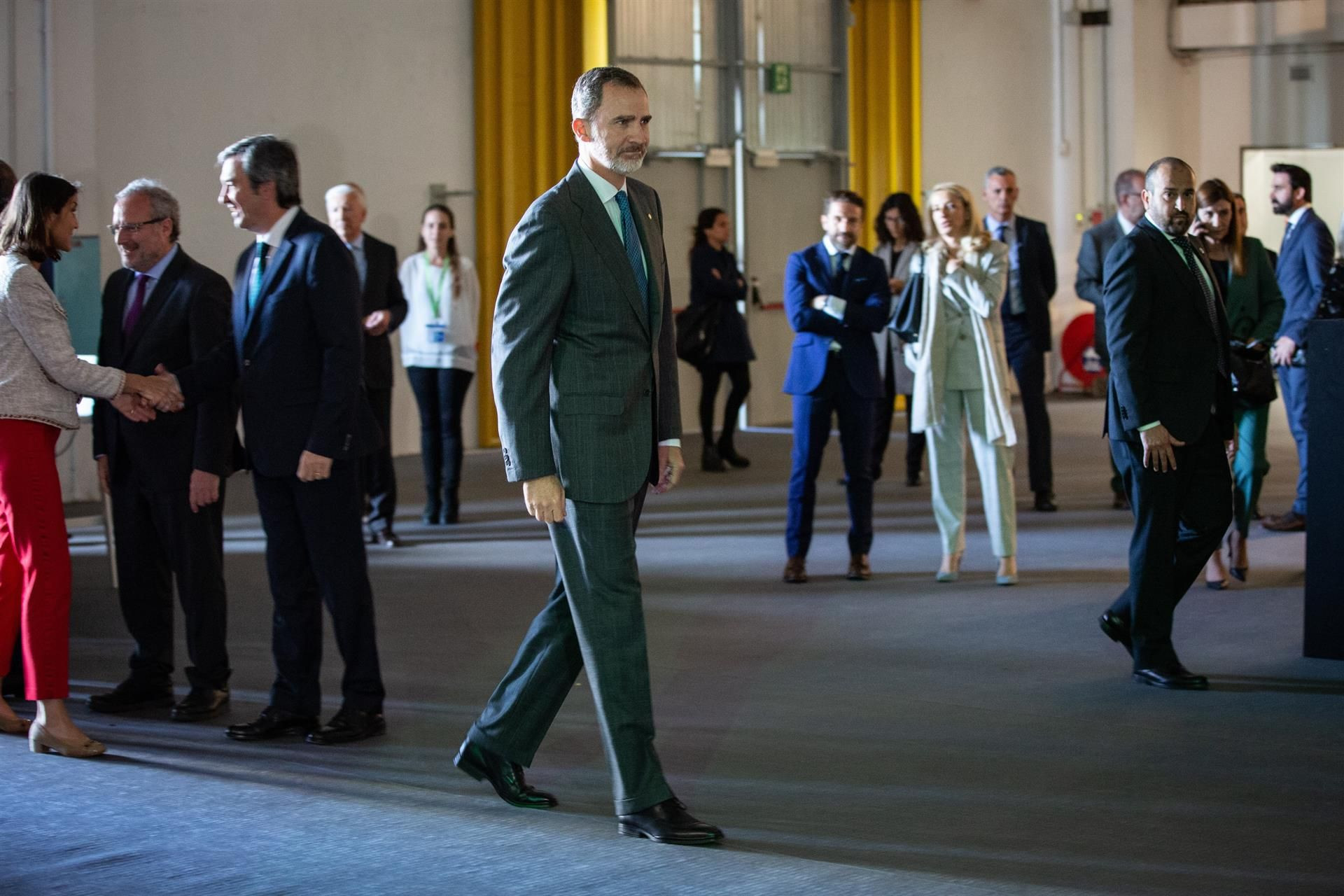 El Rey Felipe VI en la inauguración de la última edición del salón Automobile Barcelona, en 2019 / David Zorrakino / Europa Press - Archivo