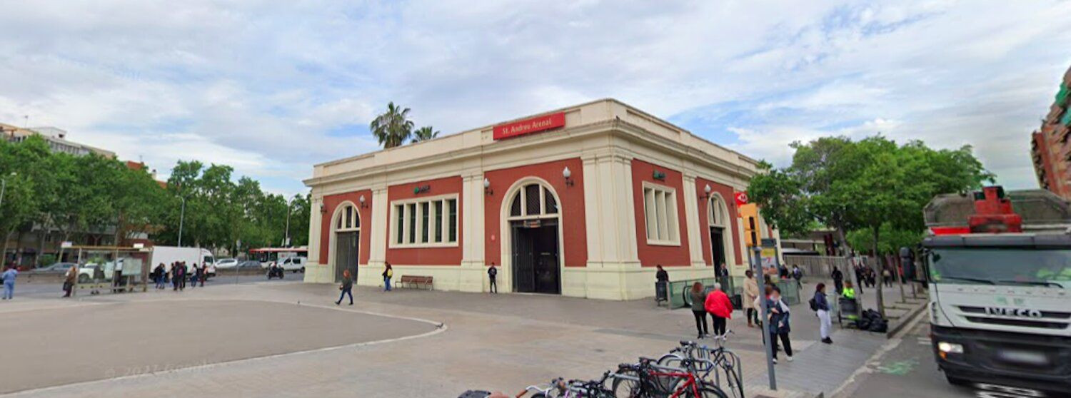 Imagen de la estación de Sant Andreu Arenal / GOOGLE STREET VIEW