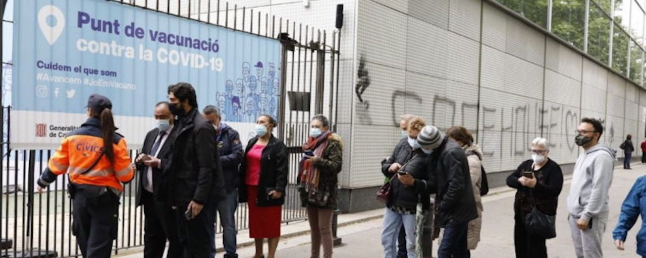 Imagen de la apertura del punto de vacunación de Fira de Barcelona en abril / AYUNTAMIENTO DE BARCELONA