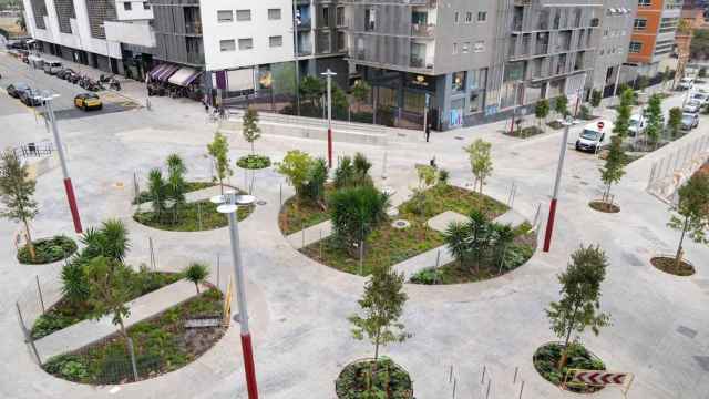 Una parte de a zona pacificada de Almogàvers y Zamora, en el distrito de Sant Martí / AYUNTAMIENTO DE BARCELONA