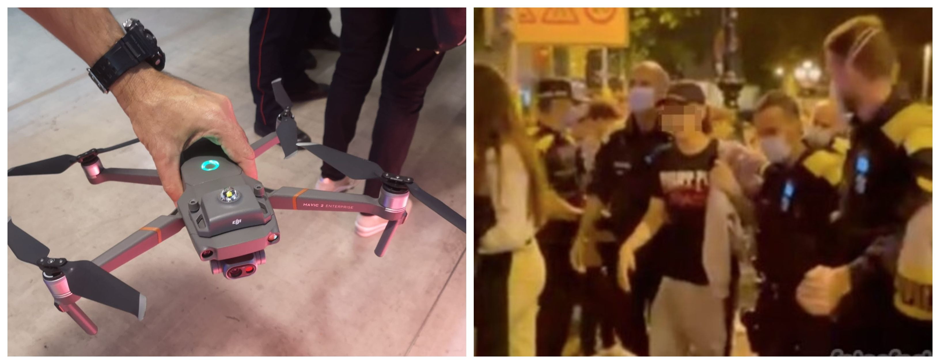 El dron de los Mossos d'Esquadra detectó la presencia de varios ladrones en la fiestas de Sarrià / METRÓPOLI