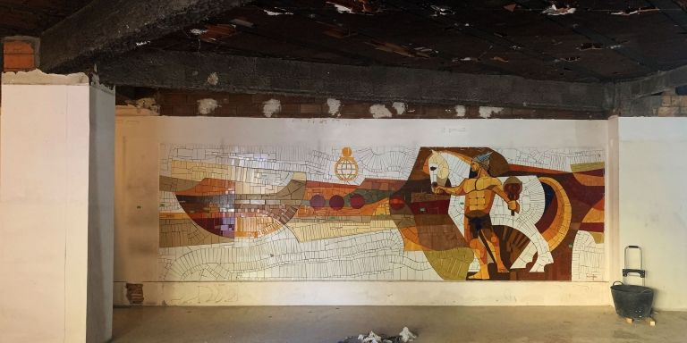 Las obras que han destapado el mosaico oculto - TWITTER / @bcnsingular