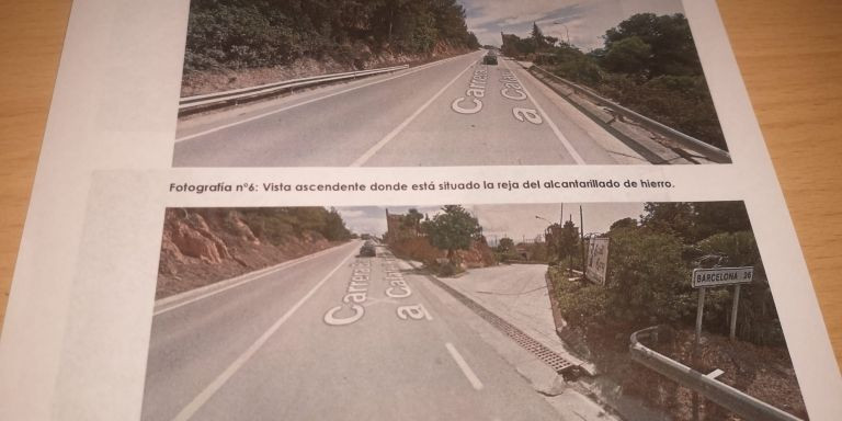 El punto de la carretera C33 de Sitges donde Milone sufrió el accidente / METRÓPOLI