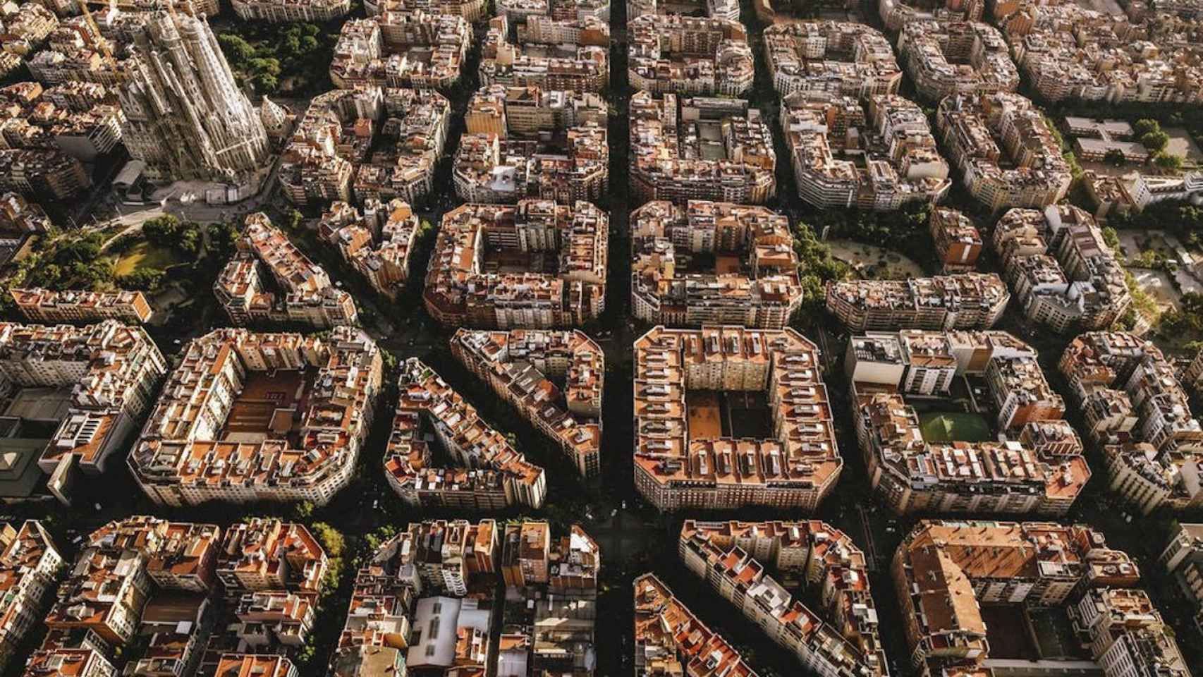 Vista aérea del Eixample de Barcelona / iStock