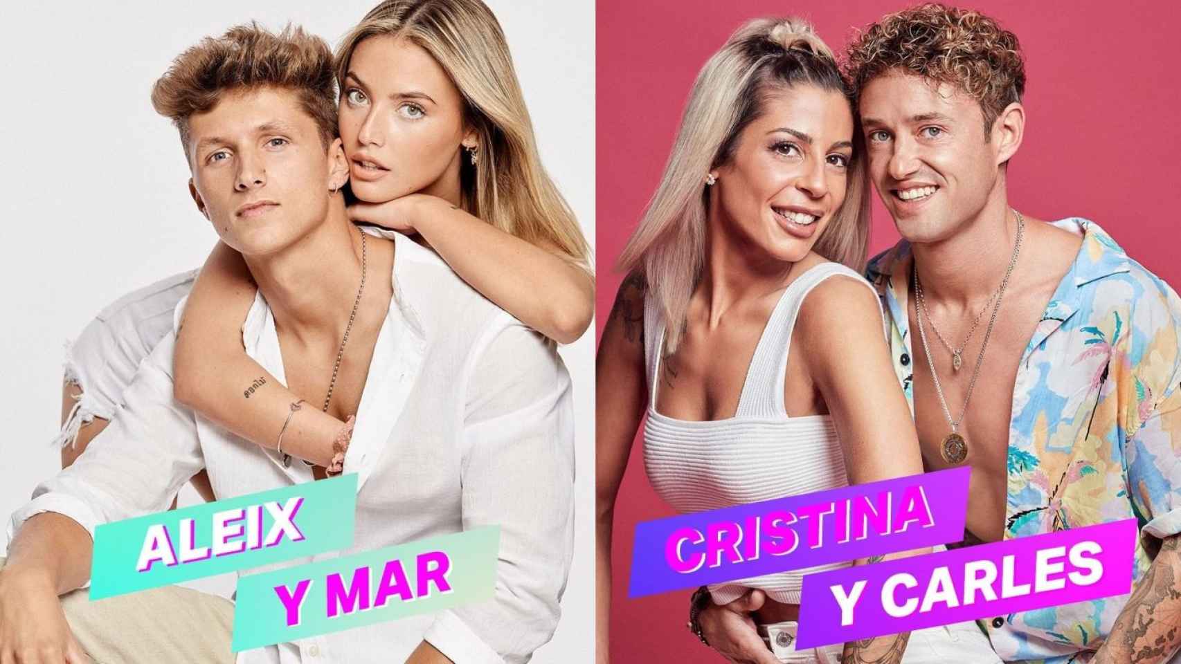 Las dos parejas de barceloneses que participan en el nuevo 'reality' de Netflix, 'Amor con fianza' / NETFLIX
