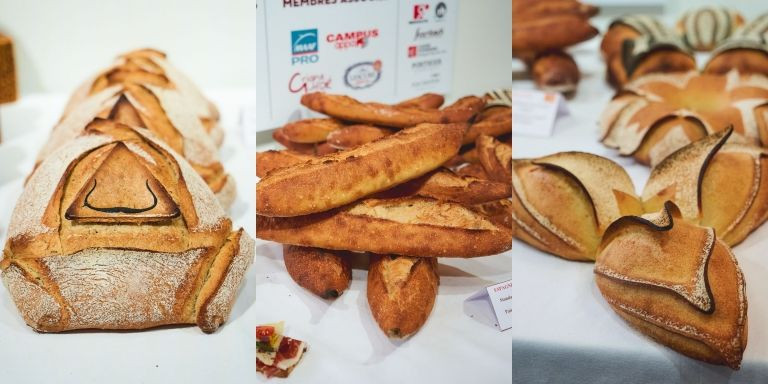Diferentes tipos de pan presentados en el concurso / ABEL ROSADO - @abelrosado_