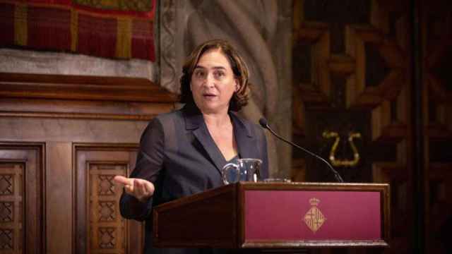 Ada Colau, alcaldesa de Barcelona, en un acto público / EP