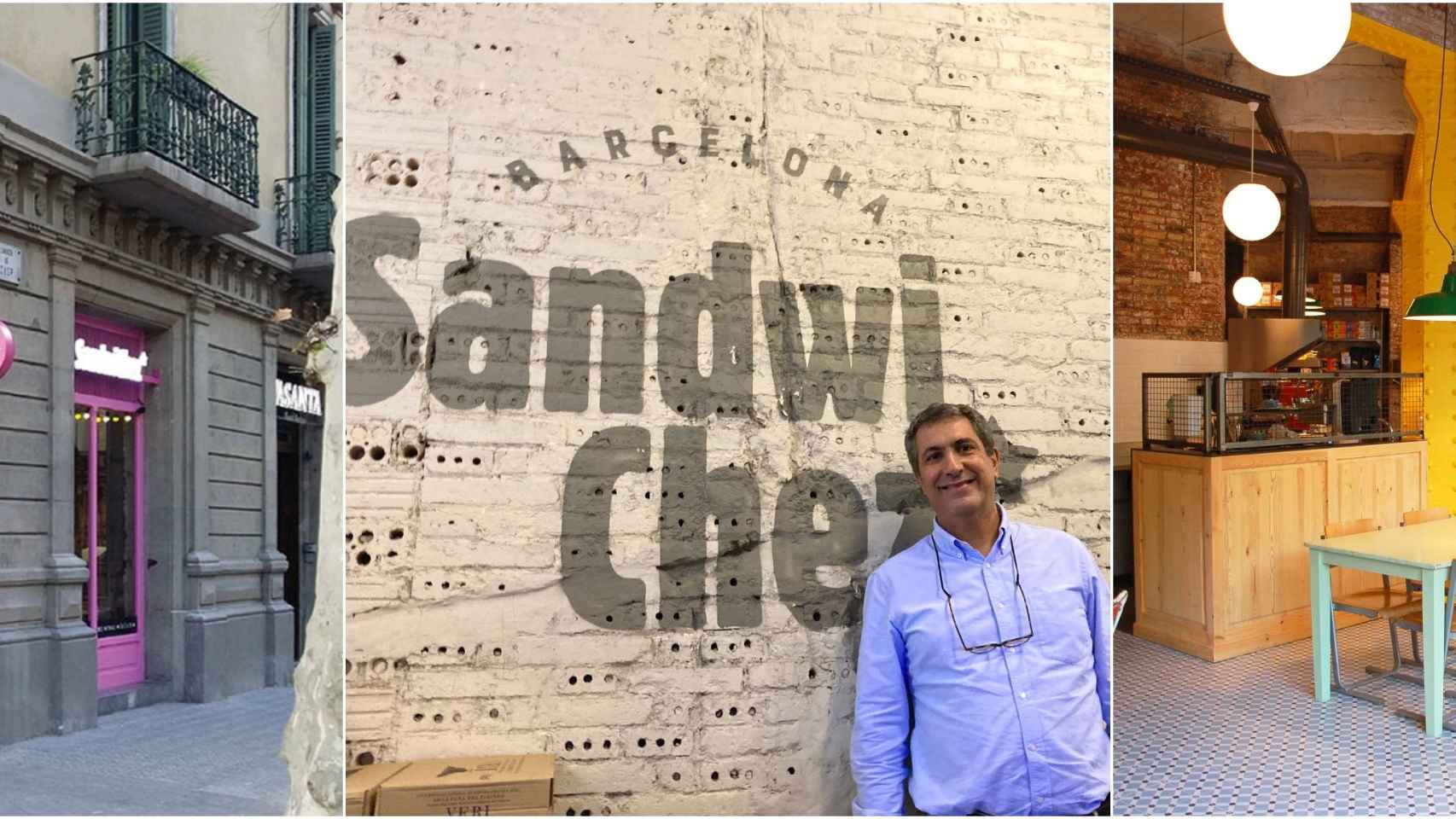 Xavier Sánchez, dueño de Sandwichez, en uno de sus establecimientos / METRÓPOLI BCN