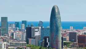Vista general de la Torre Glòries y del sector financiero del 22@ / EUROPA PRESS