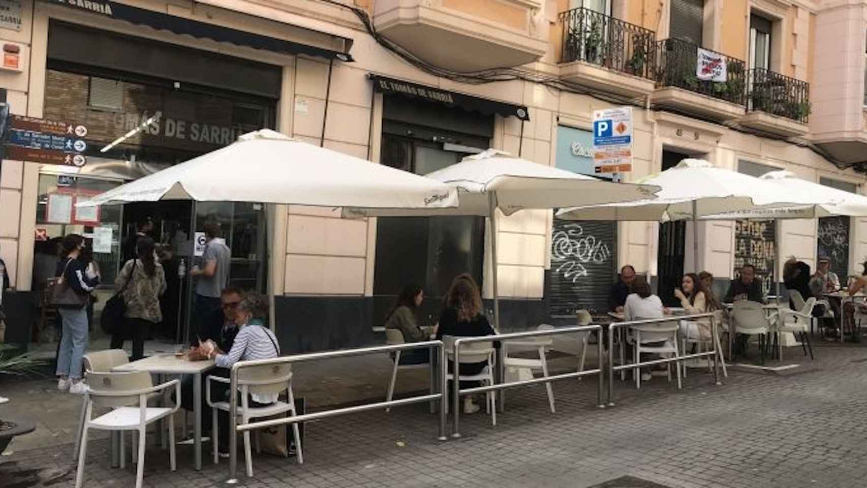 La terraza del bar Tomás, en Sarrià / METRÓPOLI - DF