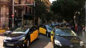Manifestación de taxistas en Barcelona / RP