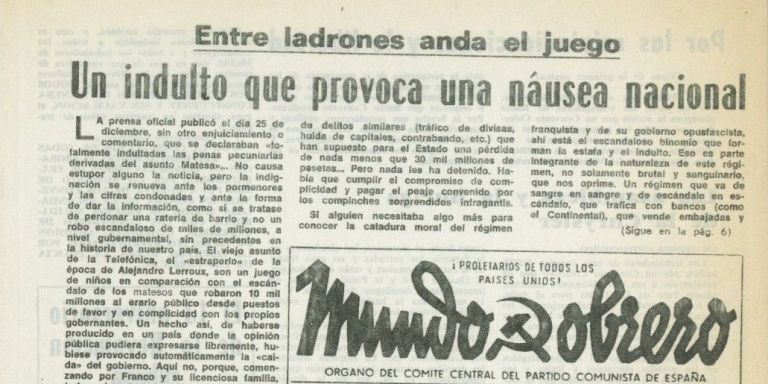Un artículo digitalizado de 'Asamblea obrera' de los años 70 / AYUNTAMIENTO DE BARCELONA