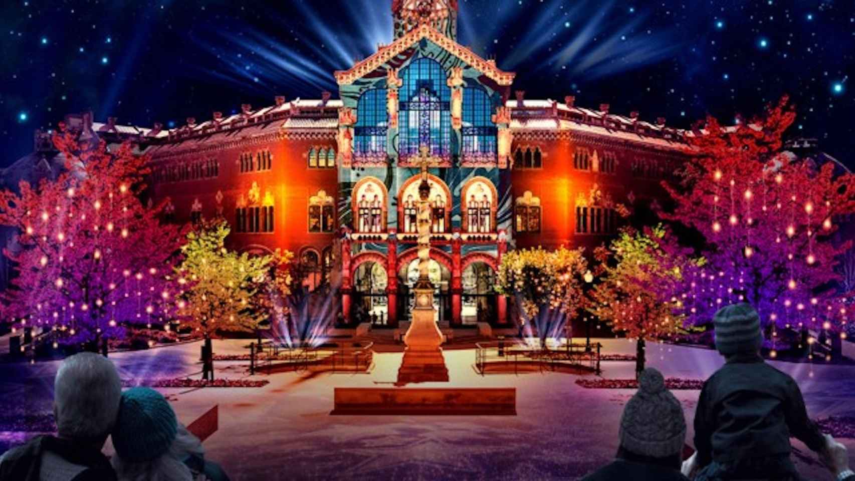 El Hospital de Sant Pau tendrá un espectacular montaje de luz por Navidad