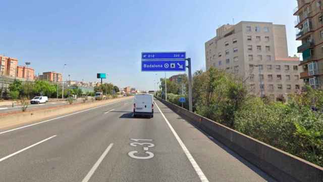 La autovía C-31 a su paso por Badalona / GOOGLE STREET VIEW