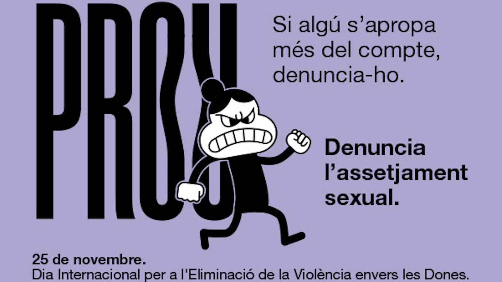 Un imagen de la campaña contra el acoso sexual que impulsa TMB / TMB