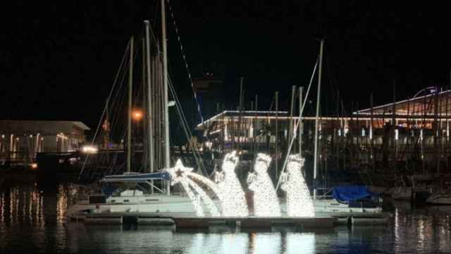 Navidad en el puerto el pasado 2020 / PUERTO DE BARCELONA