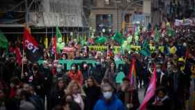 Manifestación contra la temporalidad de los interinos en Barcelona / EUROPA PRESS