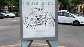 Cartel del Ayuntamiento de Barcelona con un texto mal formulado / ORIOL IZQUIERDO