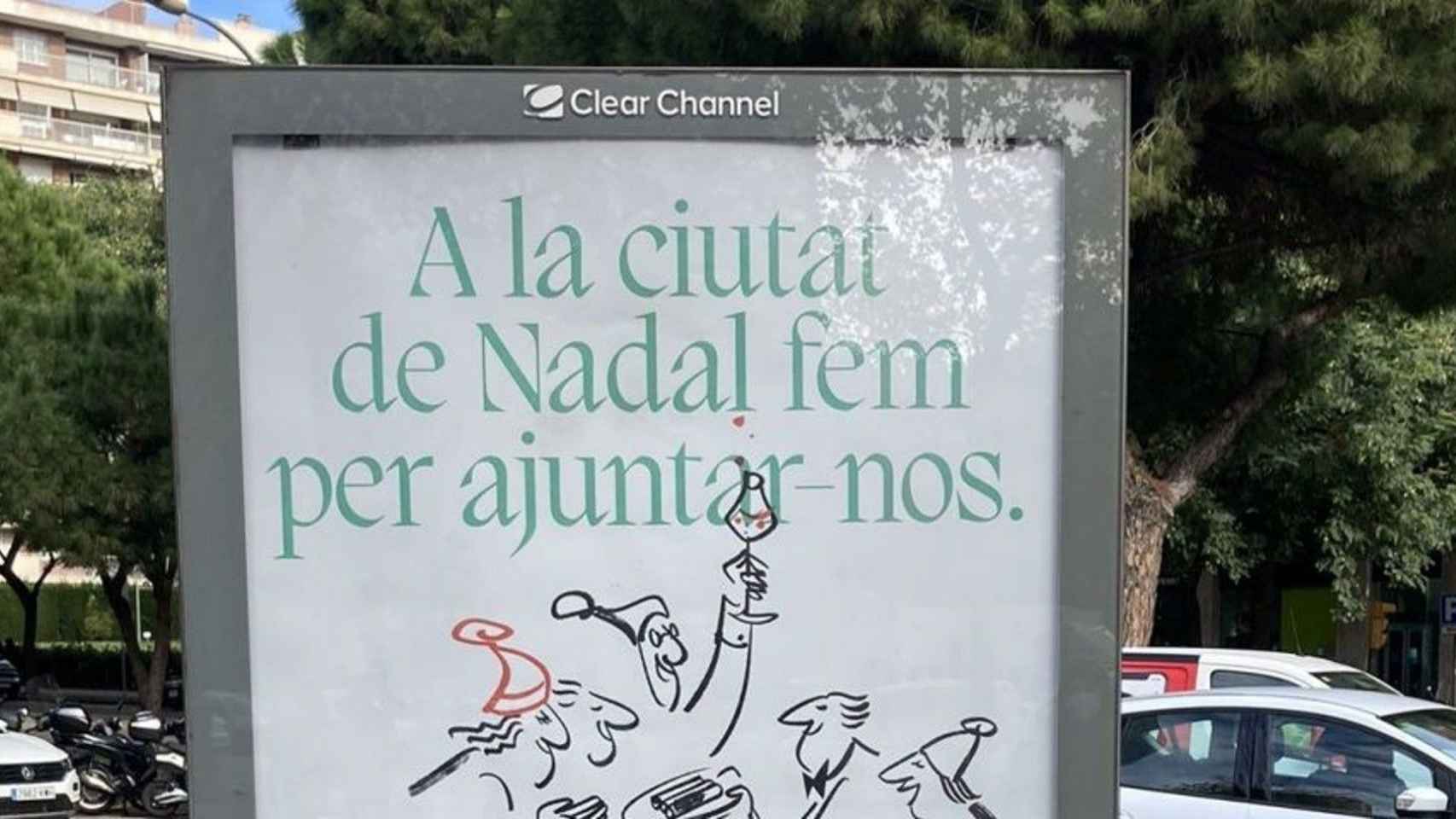 Cartel del Ayuntamiento de Barcelona con un texto mal formulado / ORIOL IZQUIERDO