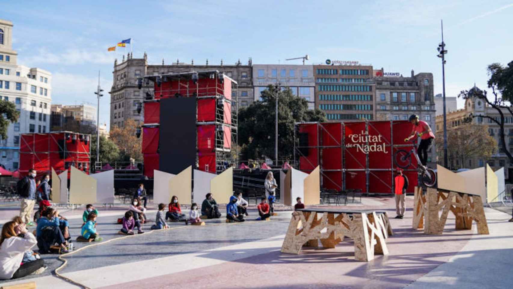 El Festival de Nadal de 2020 en plaza Catalunya en una imagen de archivo / AYUNTAMIENTO DE BARCELONA