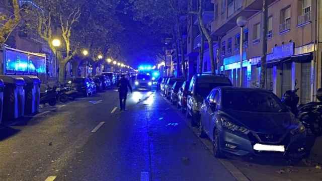 Imagen del lugar de un accidente en Badalona / GUARDIA URBANA DE BADALONA