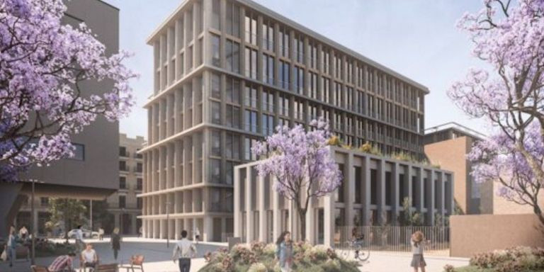 Las nuevas oficinas de H&M estarán en este edificio de la calle Pallars / IDEALISTA.COM