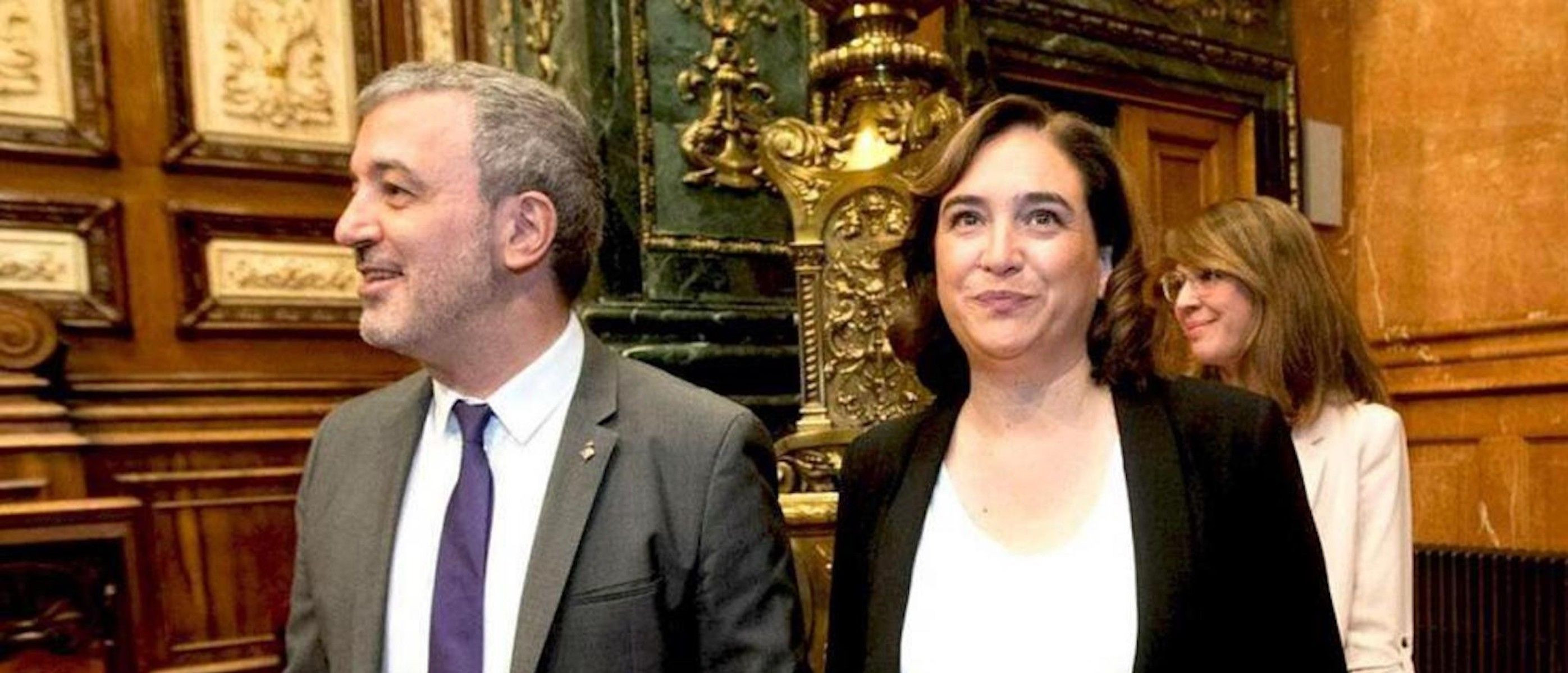 Jaume Collboni y Ada Colau, máximos responsables del gobierno de Barcelona / EFE