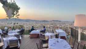 Una terraza de un restaurante en Montjuïc / @SPENDINmagazine