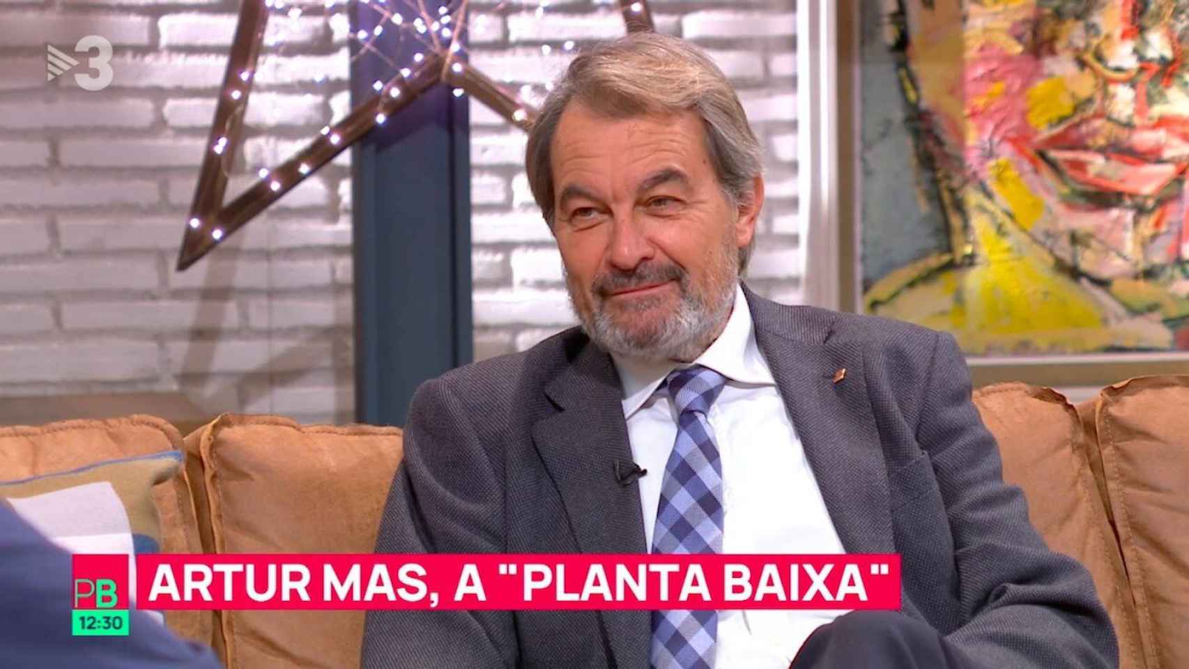 Artur Mas, este jueves en el programa 'Planta Baixa' / TV3