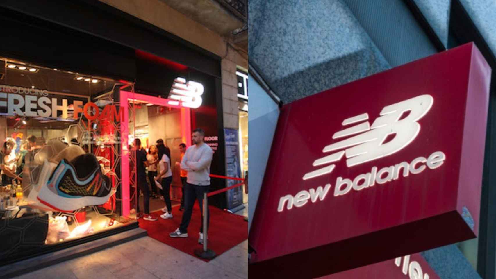 Una de las tiendas de New Balance en Barcelona, que cerrarán en enero / NEW BALANCE