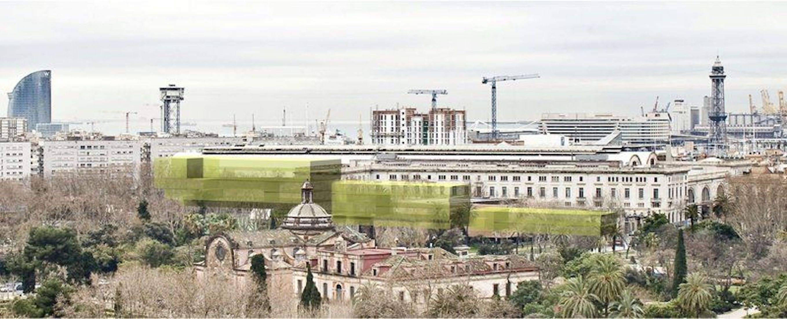 Recreación de la futura Biblioteca Estatal de Barcelona / NITIDUS ARQUITECTES SLP